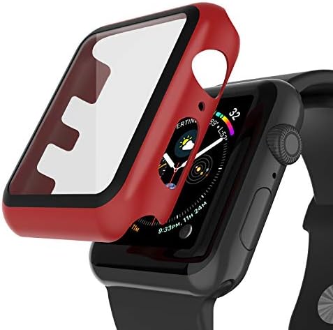 Punkcase for Apple Watch Screen Protector 40 ממ | 9 שעות זכוכית מחוסמת מזג Iwatch 5 כיסוי | מארז פגוש גוף מלא | הגנה